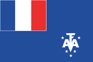 The flag of Territory of the French Southern and Antarctic Lands