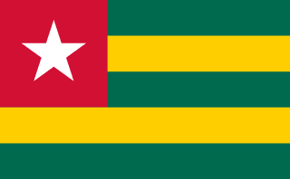 The flag of Togolese Republic