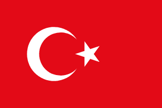 The flag of Republic of Turkey