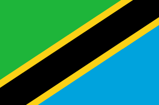 The flag of United Republic of Tanzania