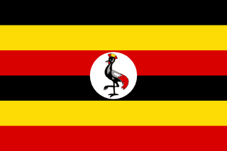 The flag of Republic of Uganda