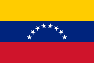 The flag of Bolivarian Republic of Venezuela