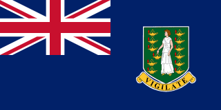 The flag of Virgin Islands