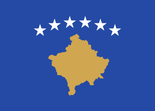 The flag of Republic of Kosovo