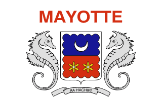The flag of Department of Mayotte